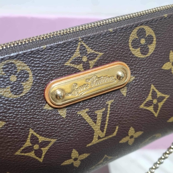SOLD Authentic Louis Vuitton Eva Clutch Crossbody - Picture 5 of 11